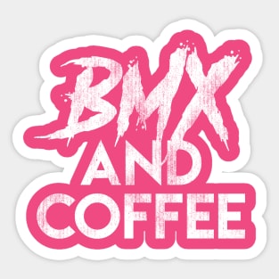 BMX and Coffee Sticker